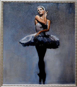 Ballerina Oil Painting Signature Piece of Robert W. Moore Fine Artist