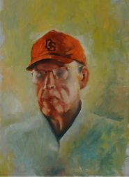 Booster  14x19  Oil on Board