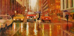 Downtown San Francisco 32.5 x 17.5  Oil on Canvas