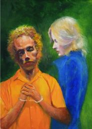 Her Brother's Keeper  15 x 19  Oil on Board
