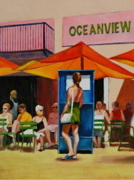 Boardwalk 11.5 x 14.5  Oil on Board