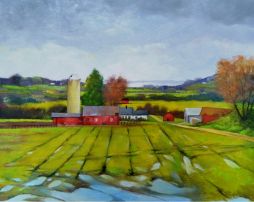 Polk County Oregon  20x17  Oil on Board  Framed