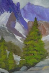 High Sierra  7x9  Oil on Board