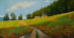 Linn County Spring   26x16  Oil on Board