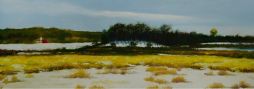 Yamhill County Scene  27x12  Oil on Board